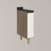 Balcao com Tampo 1P 20cm MDF Kali 16796 Carvalho Toq Off White Cetim Nicioli