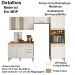 Cozinha Modulada 4 Peças 17009 Freijo Off White Cristal Nicioli
