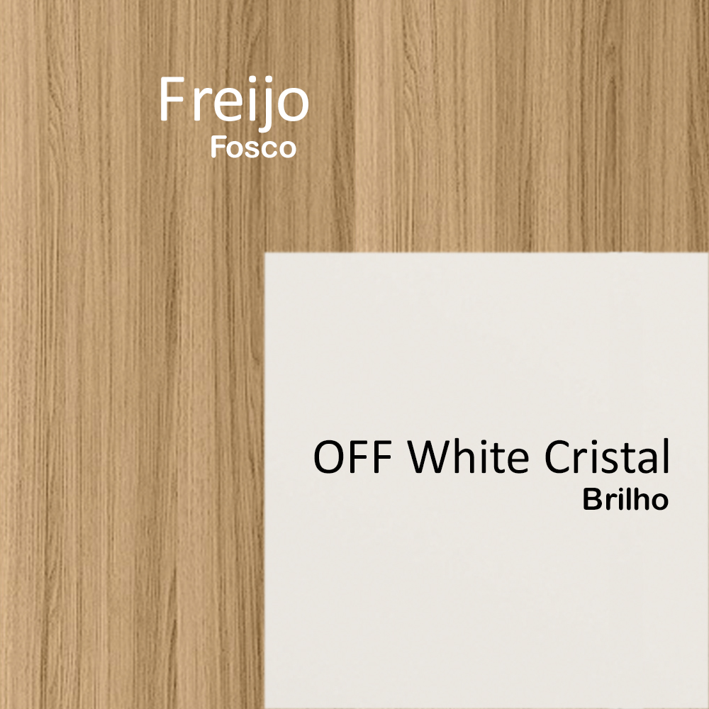 Cozinha Modulada 4 Peças 17010 Freijo Off White Cristal Nicioli