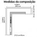 Cozinha Modulada 9 Peças 17018 Freijo Off White Cristal Nicioli