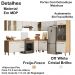 Cozinha Modulada 9 Peças 17018 Freijo Off White Cristal Nicioli