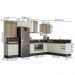 Cozinha Modulada 9 Peças MDF Kali Bianco Toq Bianco Toq Nicioli