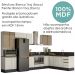 Cozinha Modulada 9 Peças MDF Kali Bianco Toq Bianco Toq Nicioli