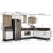 Cozinha Modulada 9 Peças MDF Kali Bianco Toq Branco Uv Nicioli
