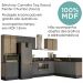 Cozinha Modulada 9 Peças MDF Kali Carvalho Toq Chumbo Nicioli