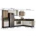 Cozinha Modulada 9 Peças MDF Kali Carvalho Toq Off White Cetim Nicioli
