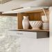 Cozinha com Balcão Lemon com 10 Portas e 1 Gaveta 222 cm Freijo/Off White