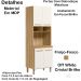 Paneleiro 04 PT 70 cm 16992 Freijo Off White Cristal Nicioli