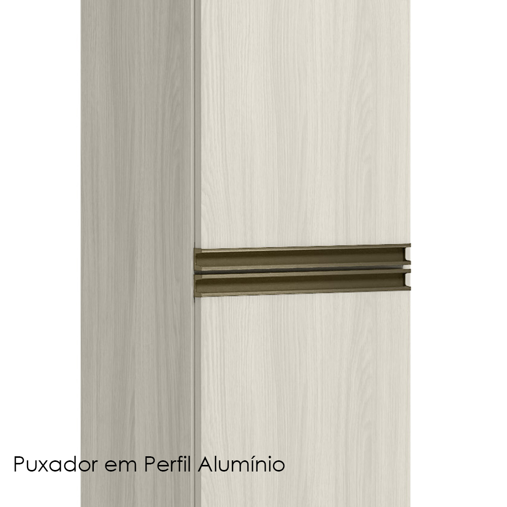 Paneleiro 1 Porta 221X50cm MDF Kali 12229 Bianco Toq Bianco Toq Nicioli