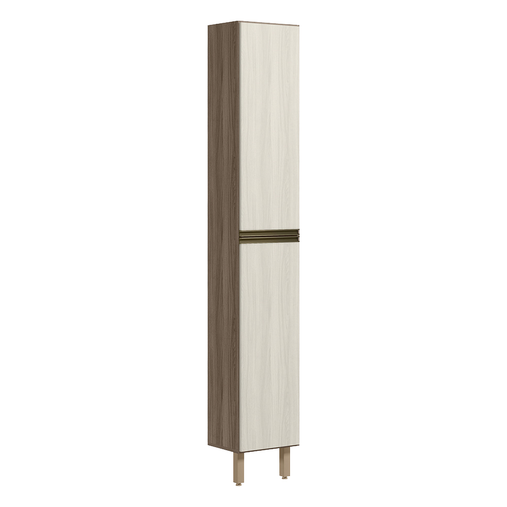 Paneleiro 1 Porta 221X50cm MDF Kali 12229 Carvalho Toq Bianco Toq Nicioli