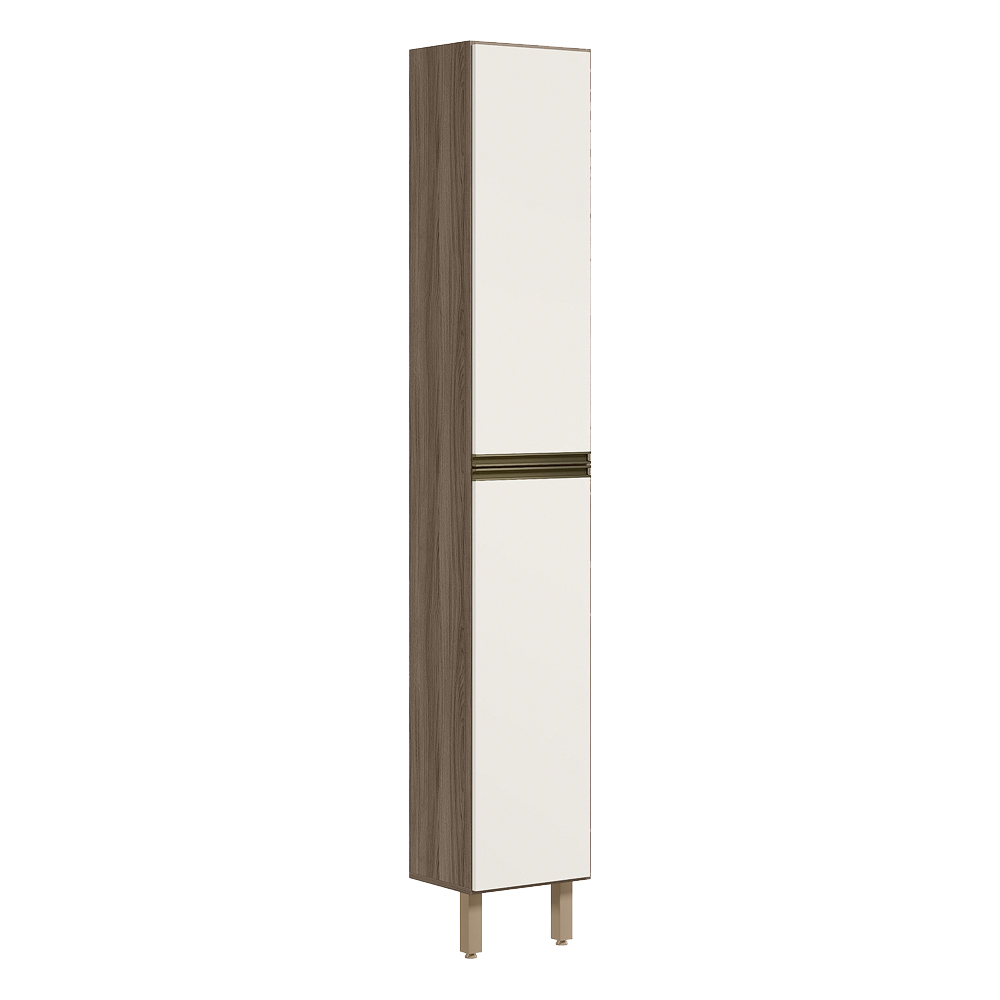 Paneleiro 1 Porta 221X50cm MDF Kali 12229 Carvalho Toq Off White Cetim Nicioli