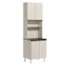 Paneleiro Duplo 4 Portas 70cm MDF Kali 12230 Bianco Toq Bianco Toq Nicioli