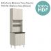 Paneleiro Duplo 4 Portas 70cm MDF Kali 12230 Bianco Toq Bianco Toq Nicioli