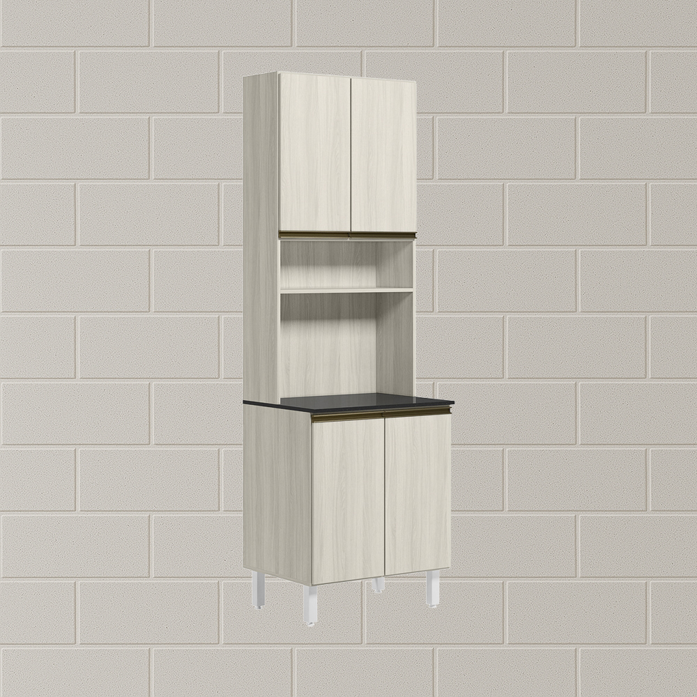Paneleiro Duplo 4 Portas 70cm MDF Kali 12230 Bianco Toq Bianco Toq Nicioli