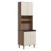 Paneleiro Duplo 4 Portas 70cm MDF Kali 12230 Carvalho Toq Bianco Toq Nicioli