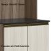 Paneleiro Duplo 4 Portas 70cm MDF Kali 12230 Carvalho Toq Bianco Toq Nicioli