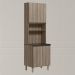 Paneleiro Duplo 4 Portas 70cm MDF Kali 12230 Carvalho Toq Carvalho Toq Nicioli