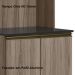Paneleiro Duplo 4 Portas 70cm MDF Kali 12230 Carvalho Toq Carvalho Toq Nicioli
