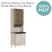 Paneleiro Duplo 4P Vidro 70cm MDF Kali 18340 Bianco Toq Bianco Toq Nicioli