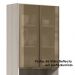 Paneleiro Duplo 4P Vidro 70cm MDF Kali 18340 Bianco Toq Bianco Toq Nicioli