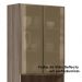 Paneleiro Duplo 4P Vidro 70cm MDF Kali 18340 Carvalho Toq Bianco Toq Nicioli