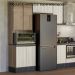 Paneleiro Duplo 4P Vidro 70cm MDF Kali 18340 Carvalho Toq Bianco Toq Nicioli