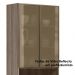 Paneleiro Duplo 4P Vidro 70cm MDF Kali 18340 Carvalho Toq Off White Cetim Nicioli