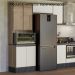 Paneleiro Duplo 4P Vidro 70cm MDF Kali 18340 Carvalho Toq Off White Cetim Nicioli