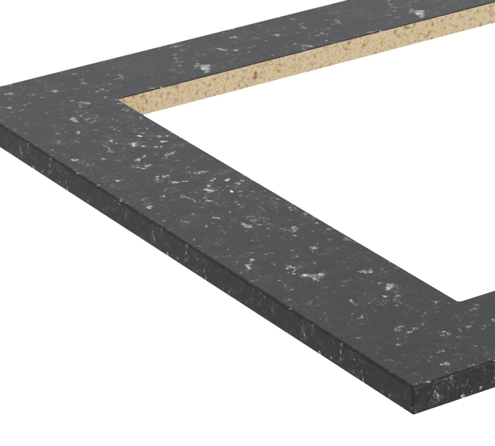 Tampo Para Balcao Cooktop 80x53cm MDF Kali 12256 Onix HD Nicioli