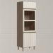 Torre Quente 3P 221X72cm MDF Kali 16866 Carvalho Toq Bianco Toq Nicioli