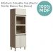 Torre Quente 3P 221X72cm MDF Kali 16866 Carvalho Toq Bianco Toq Nicioli
