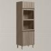 Torre Quente 3P 221X72cm MDF Kali 16866 Carvalho Toq Carvalho Toq Nicioli