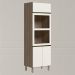 Torre Quente 3P 221X72cm MDF Kali 16866 Carvalho Toq Off White Cetim Nicioli