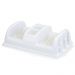 Escorredor de Pratos de Plástico Compacto Rattan Cor Branco