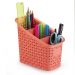 Organizador Multiuso de Plástico Rattan 3 Divisórias Coral