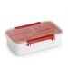 Pote Plástico Com Tampa Para Marmita Com Porta Talher 780ml