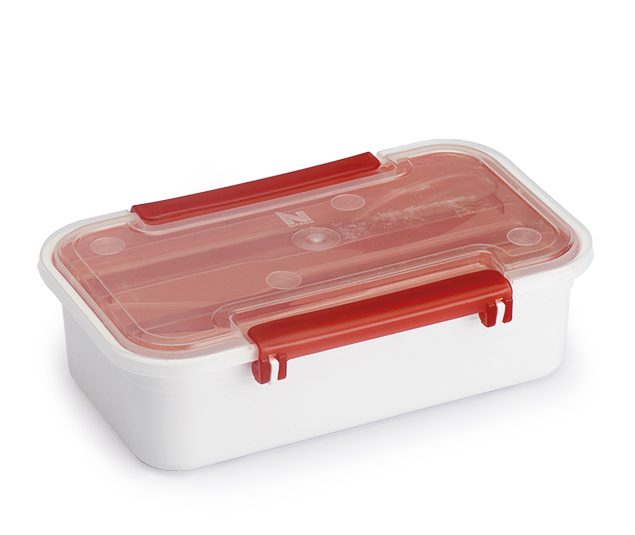 Pote Plástico Com Tampa Para Marmita Com Porta Talher 780ml