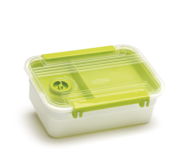 Pote Plástico Marmita Microondas Com Bandeja e Válvula 800ml