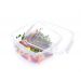 Pote Plástico Microondas Freezer Quadrado Com Trava GG 3,7 L