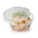 Pote Plástico Para Microondas Freezer Grande Com Trava 2,3L