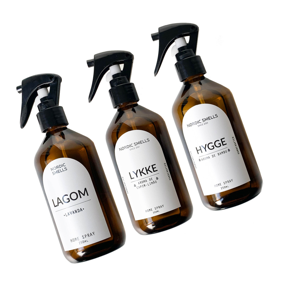Kit Combo 3 Aromatizadores de Ambiente de Bambu, Capim-limão e Lavanda