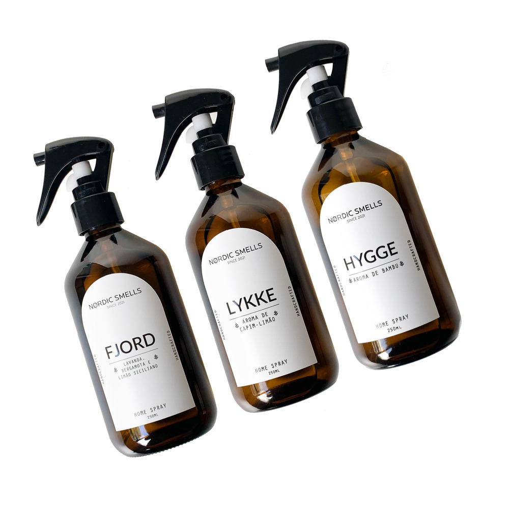 Kit Combo 3 Aromatizadores de Ambiente de Bambu, Capim-limão e Limão Siciliano com Bergamota e Lavanda