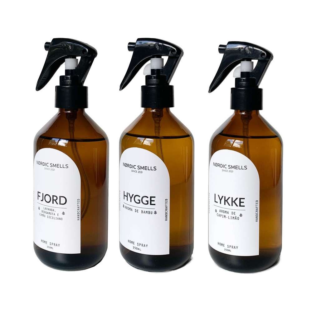 Kit Combo 3 Aromatizadores de Ambiente de Bambu, Capim-limão e Limão Siciliano com Bergamota e Lavanda