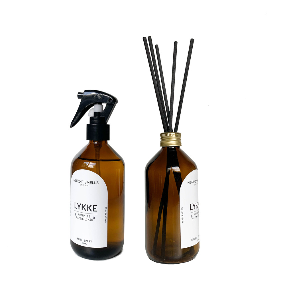 Kit Combo Aromatizador de Ambiente e Difusor de Ambiente de Capim-limão