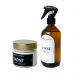 Kit Combo Vela Aromática de Amêndoas e Flor de Laranjeira e Aromatizador de Ambiente de Capim-limão
