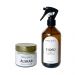 Kit Combo Vela Aromática de Lavanda e Aromatizador de Ambiente de Limão Siciliano, Lavanda e Bergamota
