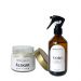 Kit Combo Vela Aromática de Lavanda e Aromatizador de Ambiente de Limão Siciliano, Lavanda e Bergamota