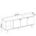 Bancada NT 1380 Off White Com Freijo - Notavel