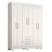 Guarda-Roupa NT 6015 Branco Com Rosa - Notavel