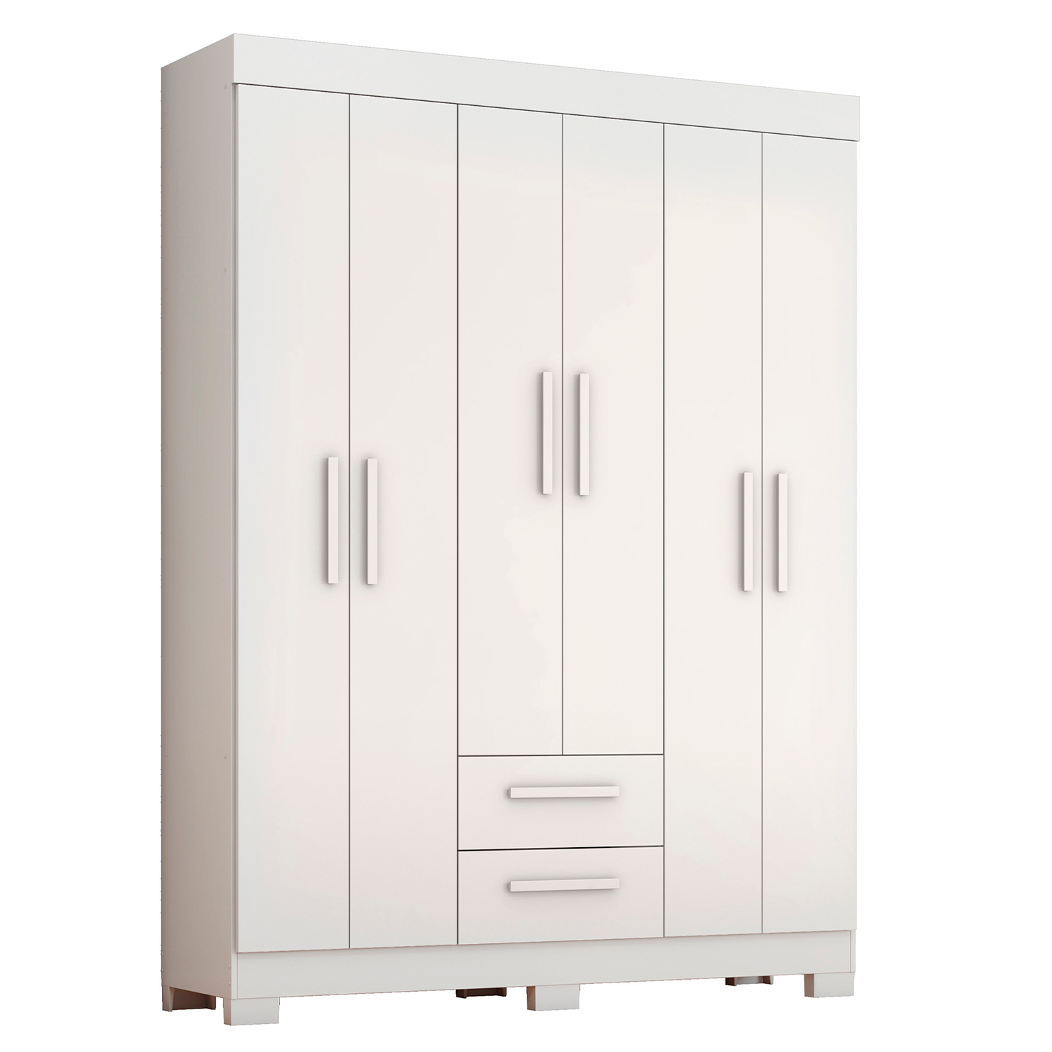 Guarda-Roupa NT 6015 Branco Com Rosa - Notavel